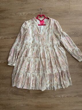 Lilly Pulitzer Sarita Tiered Silk Dress Size 4
